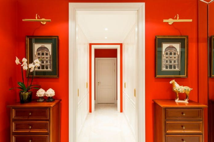 pareti rosse all'interno