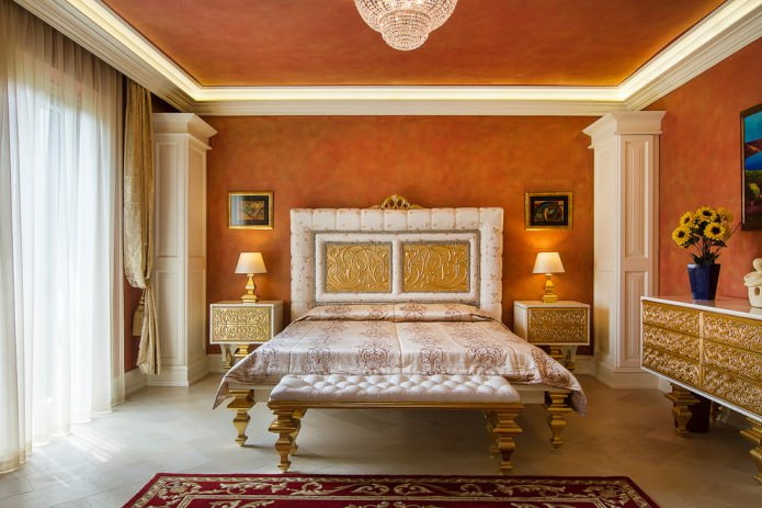 Pittura testurizzata per l'interno della camera da letto