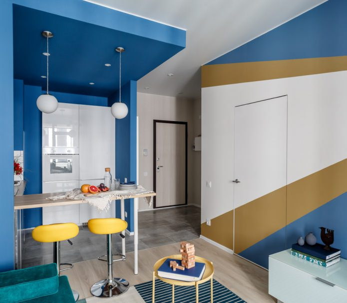 Dipingere le pareti con più colori