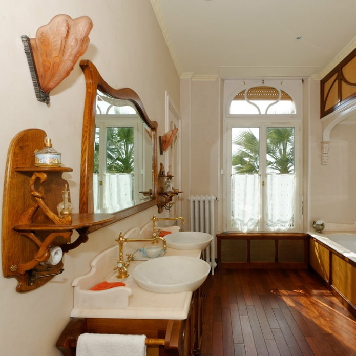 Bagno in stile Art Nouveau