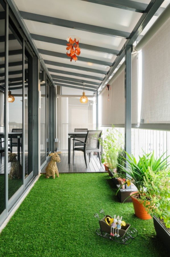 design balcone stretto e lungo
