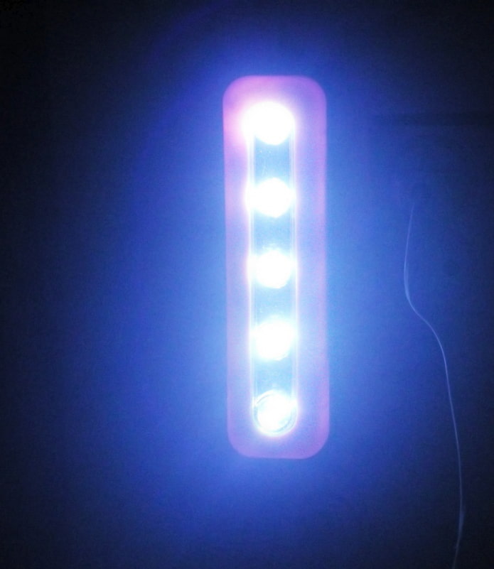 Lampada in funzione