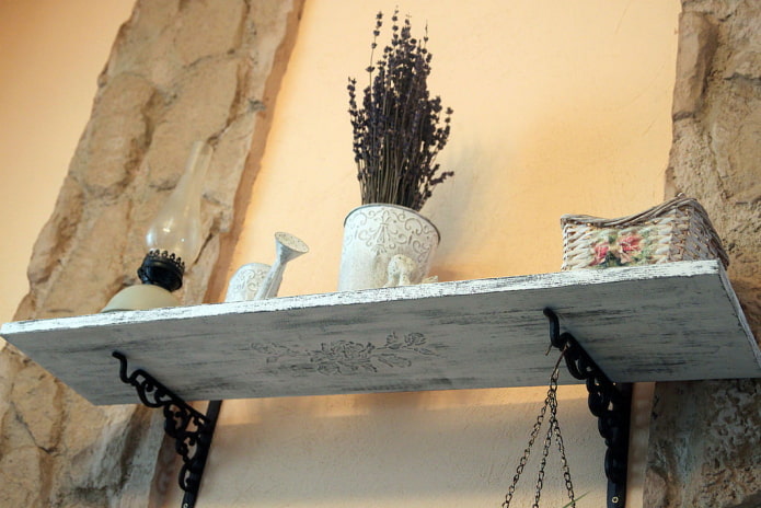 Design mensola da parete in stile provenzale