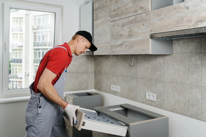 installazione di una cucina integrata