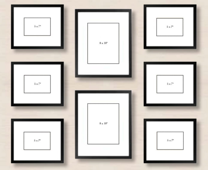 Schema con 8 poster