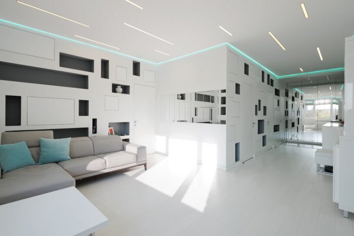 illuminazione al neon da soffitto