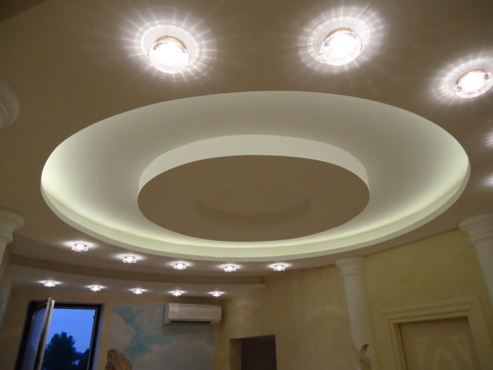 costruzione rotonda in cartongesso