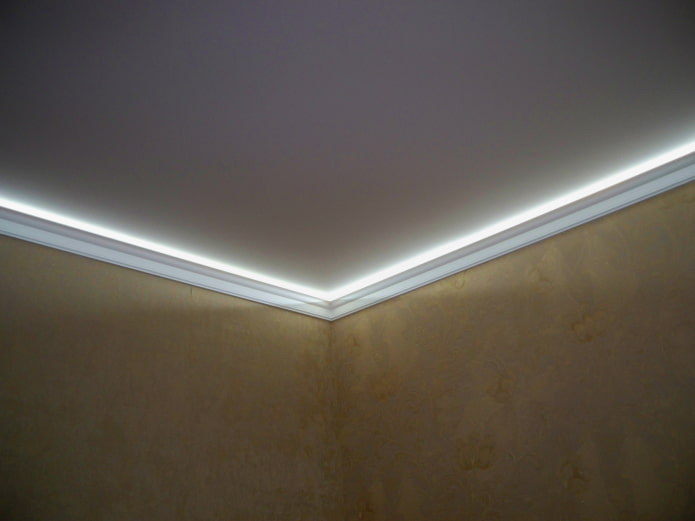 modanature per soffitto con illuminazione