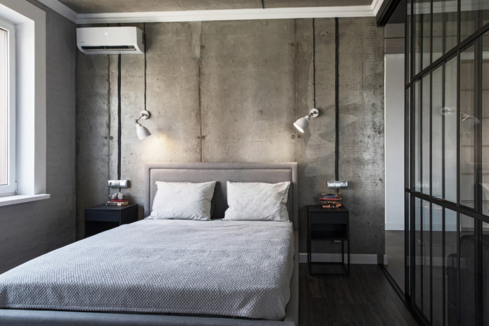 modanature del soffitto in stile loft