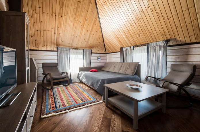 rivestimento del soffitto in una casa privata