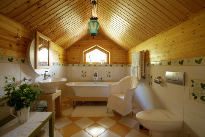 pannelli del soffitto del bagno