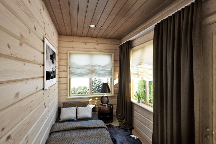 pannelli del soffitto marrone all'interno