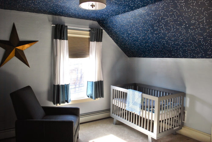 soffitto beige in soffitta