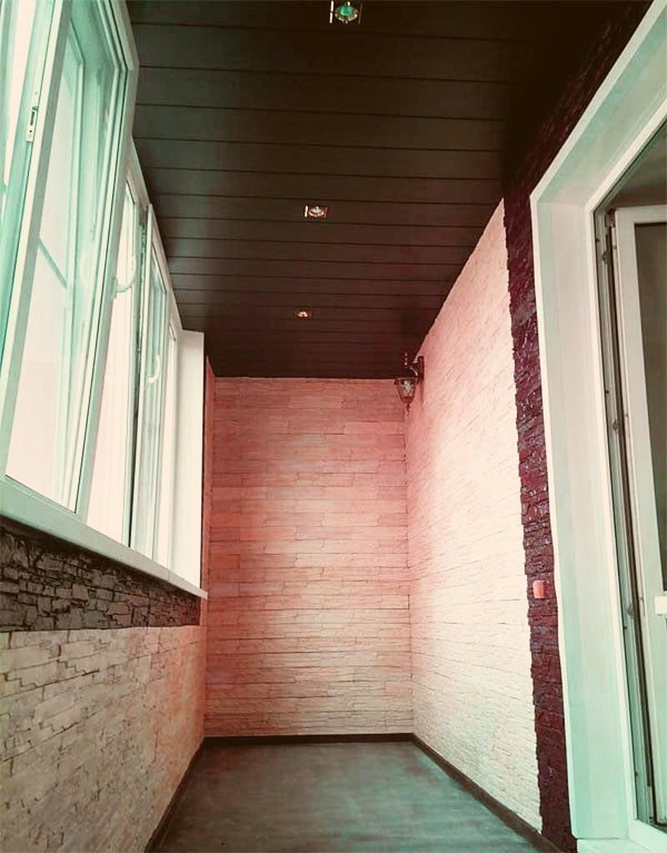 pannelli in plastica per soffitto della loggia