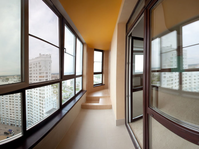 superficie dipinta del soffitto della loggia