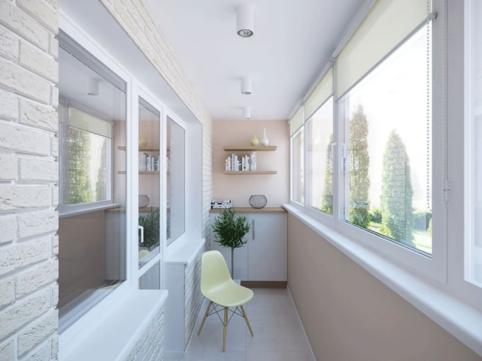 superficie opaca del soffitto sulla loggia