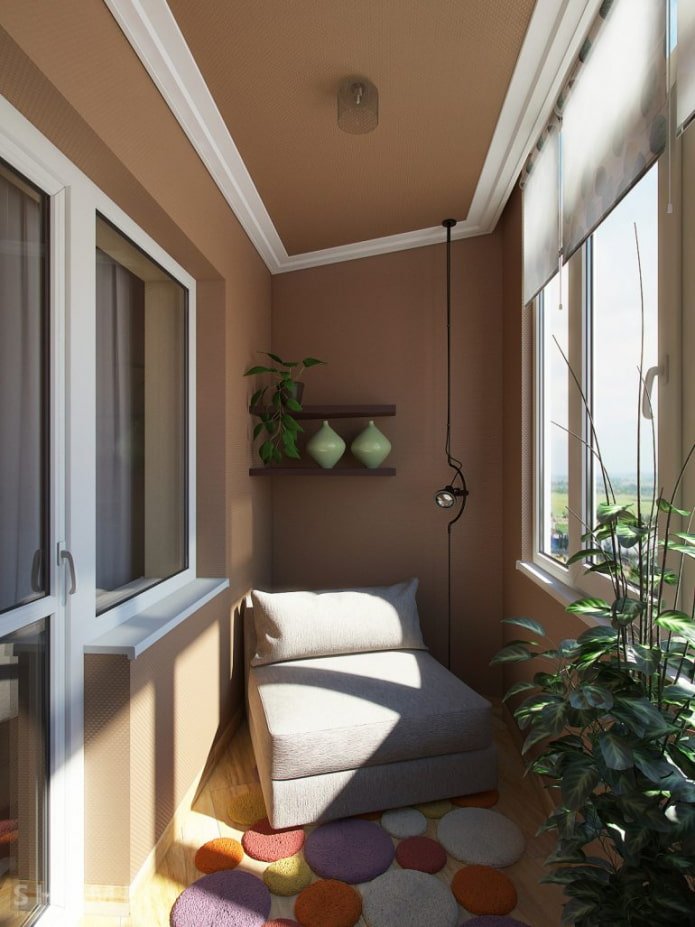 soffitto all'interno della loggia