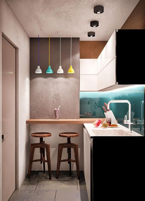intonaco decorativo del soffitto in cucina