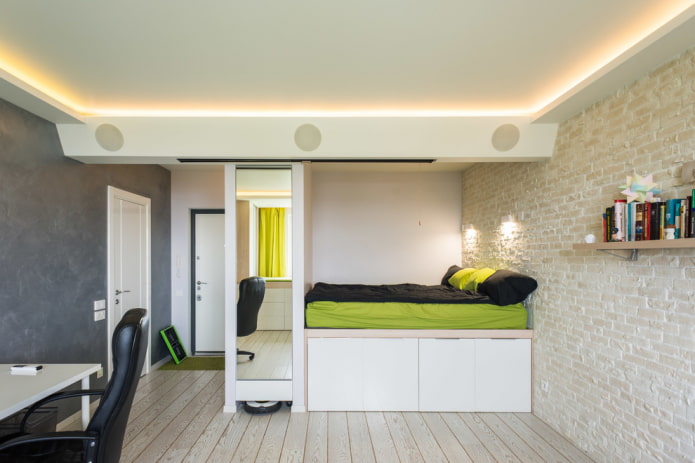 struttura del soffitto con retroilluminazione a LED