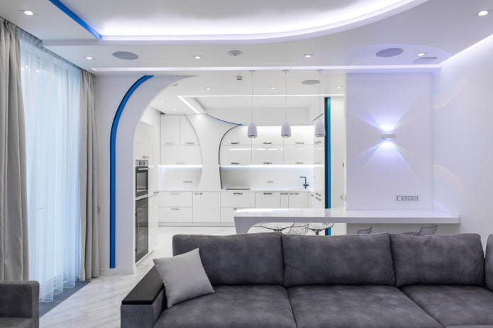 design a due livelli con retroilluminazione interna