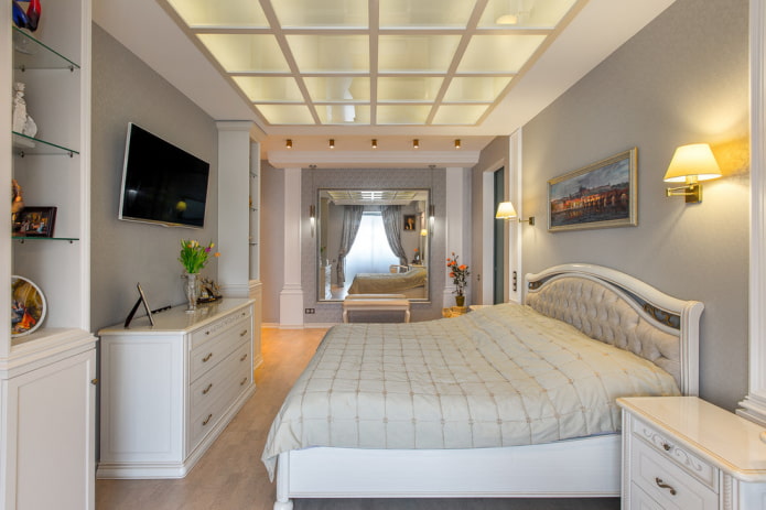 struttura del soffitto in vetro con retroilluminazione