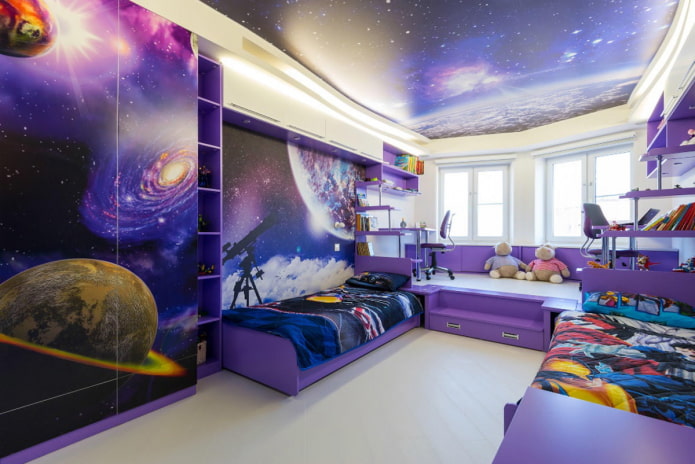 spazio sul soffitto nella cameretta del bambino