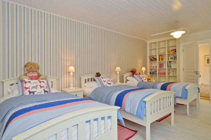 pannelli di plastica all'interno della cameretta dei bambini