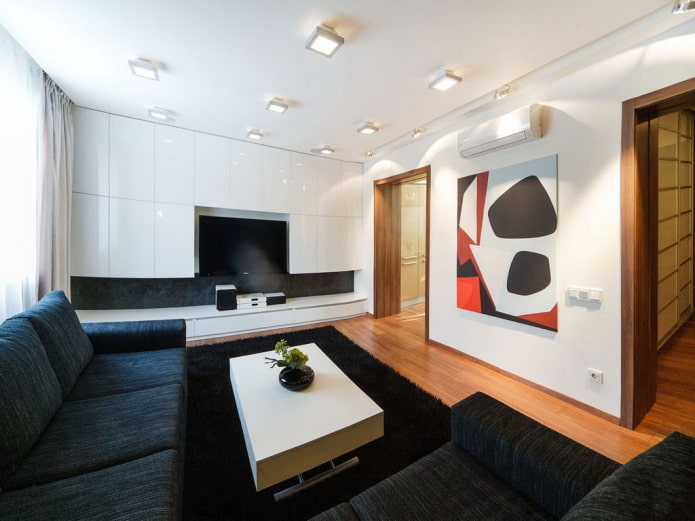 soffitti all'interno della sala