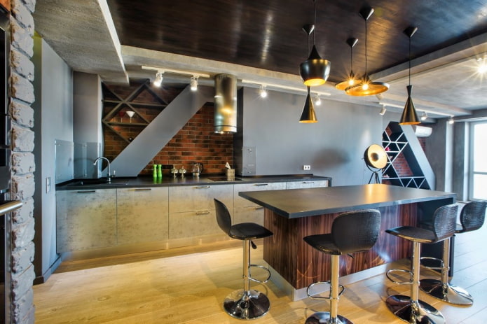 cucina in stile loft