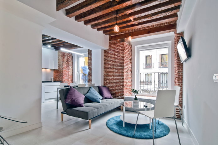 travi all'interno