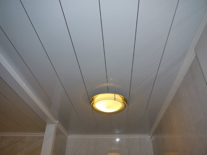 pannelli in plastica per soffitto del bagno