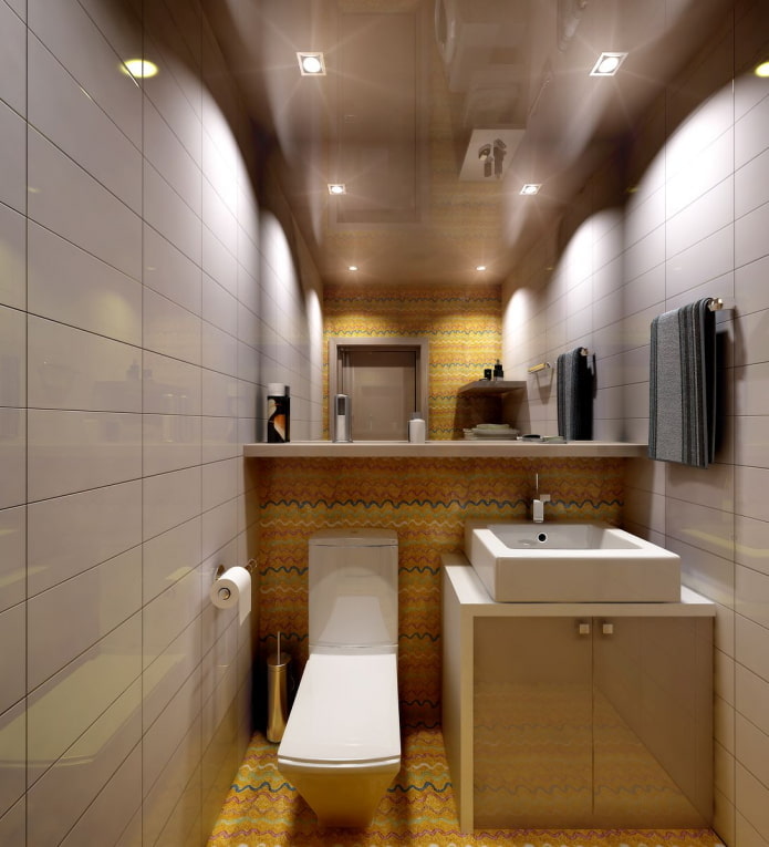 tessuto teso in bagno