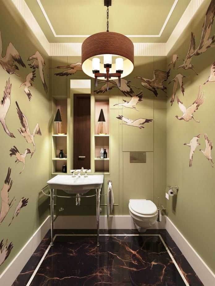 struttura sospesa in cartongesso nel bagno