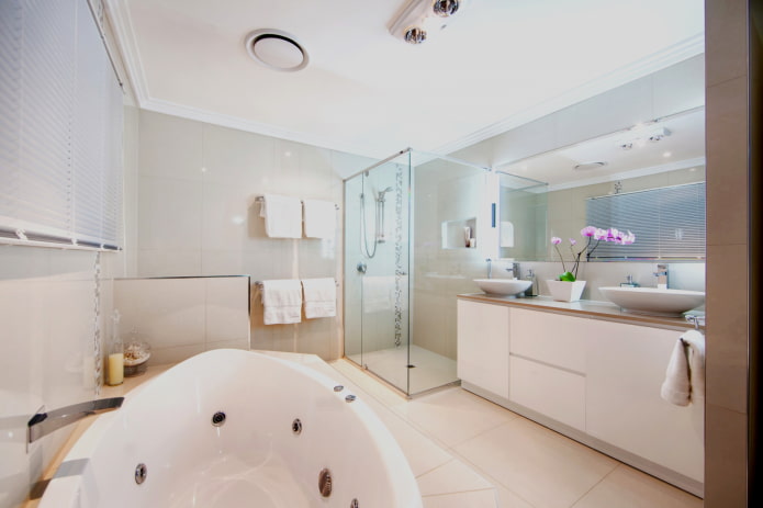 superficie opaca del soffitto del bagno
