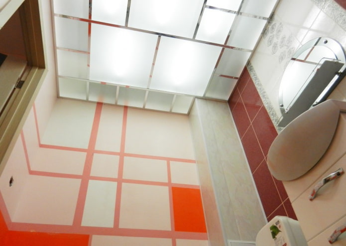 struttura del soffitto in acrilico