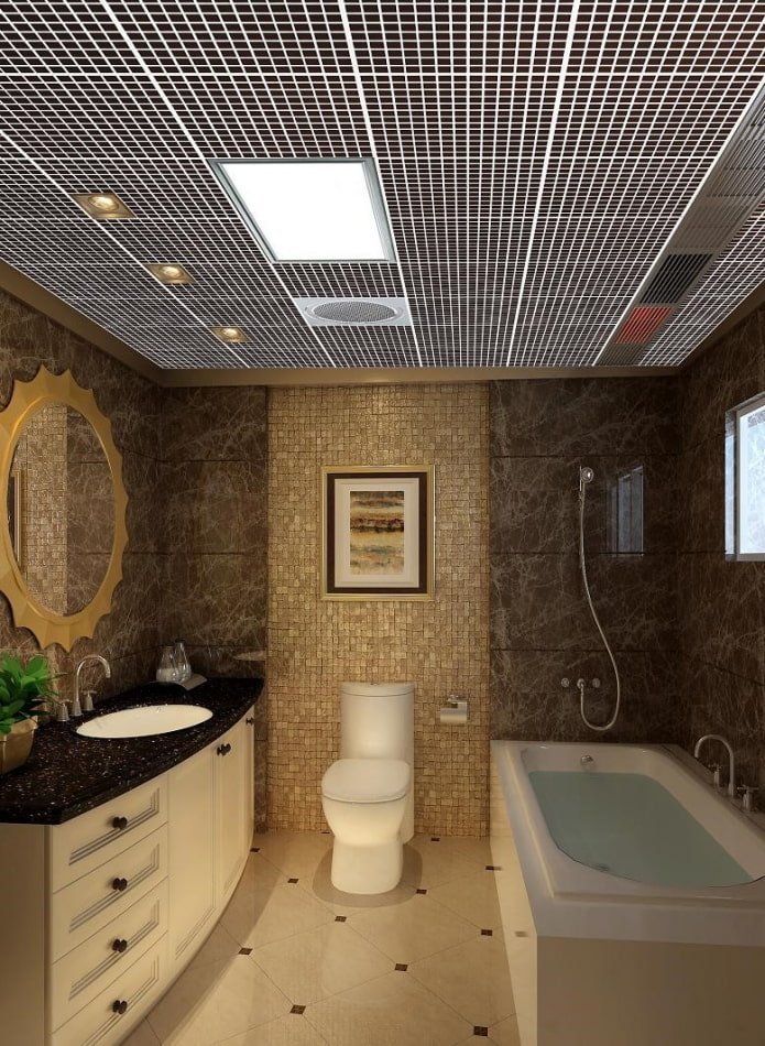 soffitto grilyato nel bagno