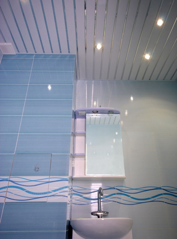 pannelli per soffitto in alluminio per il bagno
