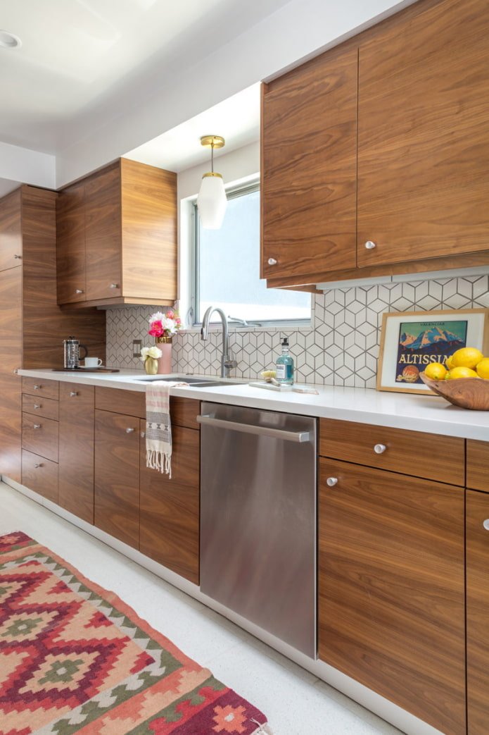 cucina effetto legno