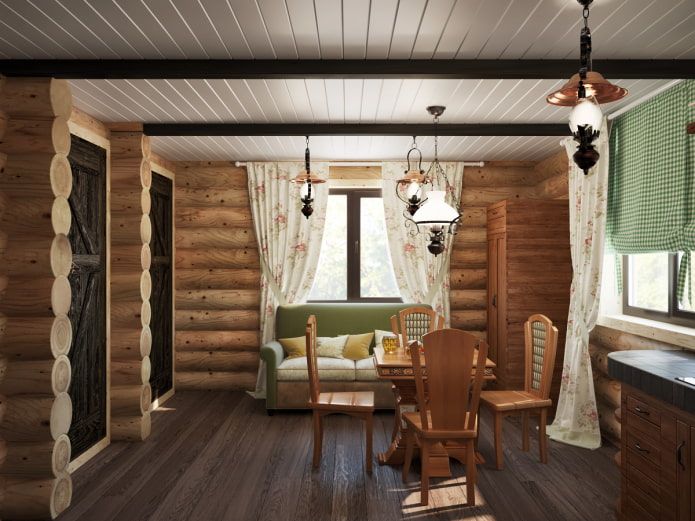 bellissimo soffitto nello spogliatoio