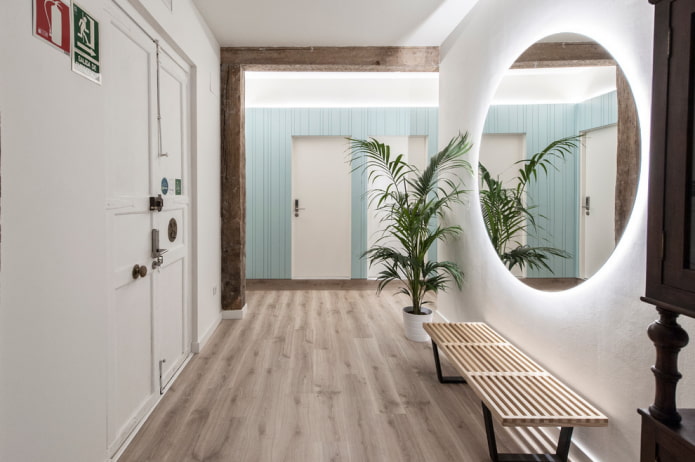 Decorazione del corridoio in stile scandinavo