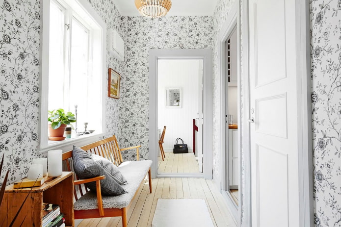 Design d'interni per corridoi scandinavi