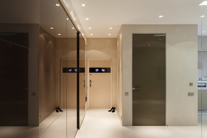 design del corridoio in stile high-tech