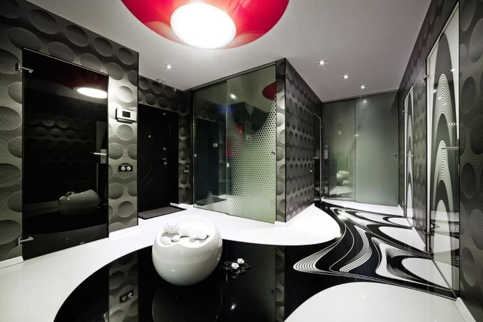 design del corridoio in stile high-tech