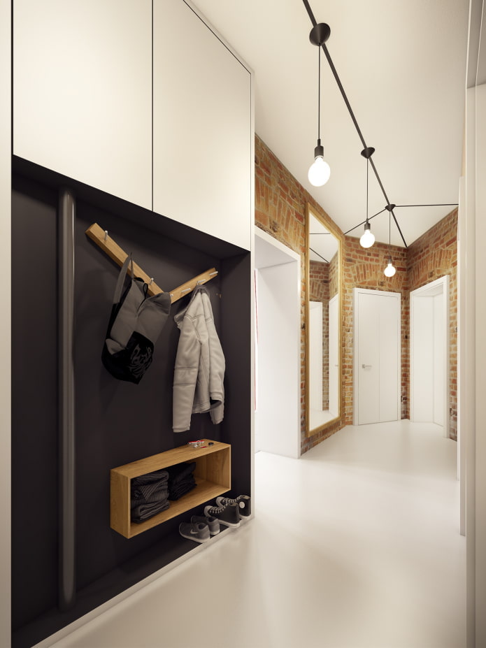 design del corridoio in stile hi-tech