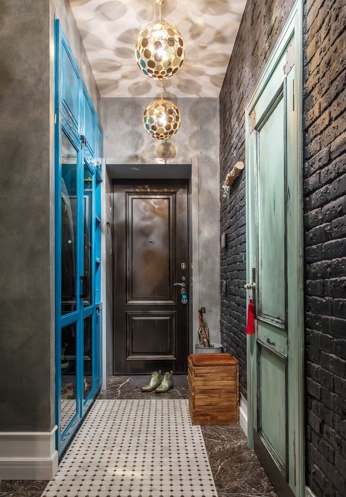 design del corridoio in stile loft