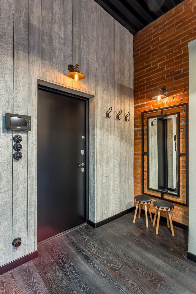 decorazione del corridoio in stile industriale
