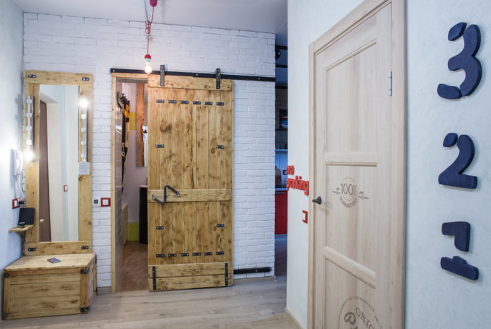 decorazione del corridoio in stile industriale