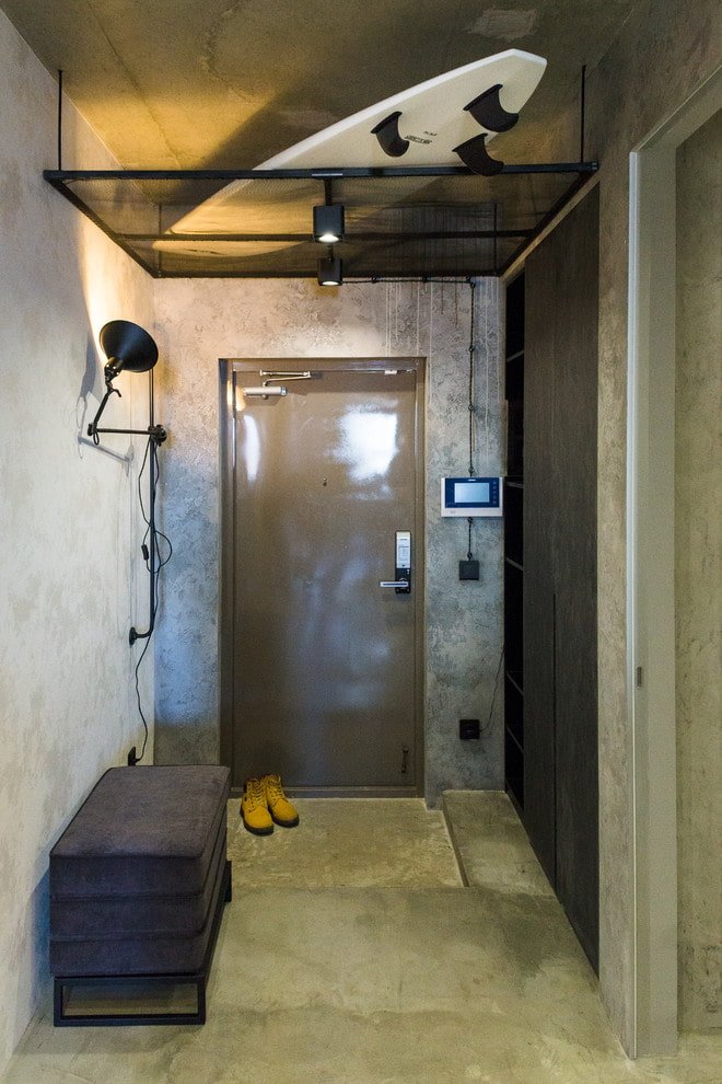 piccolo corridoio in stile loft