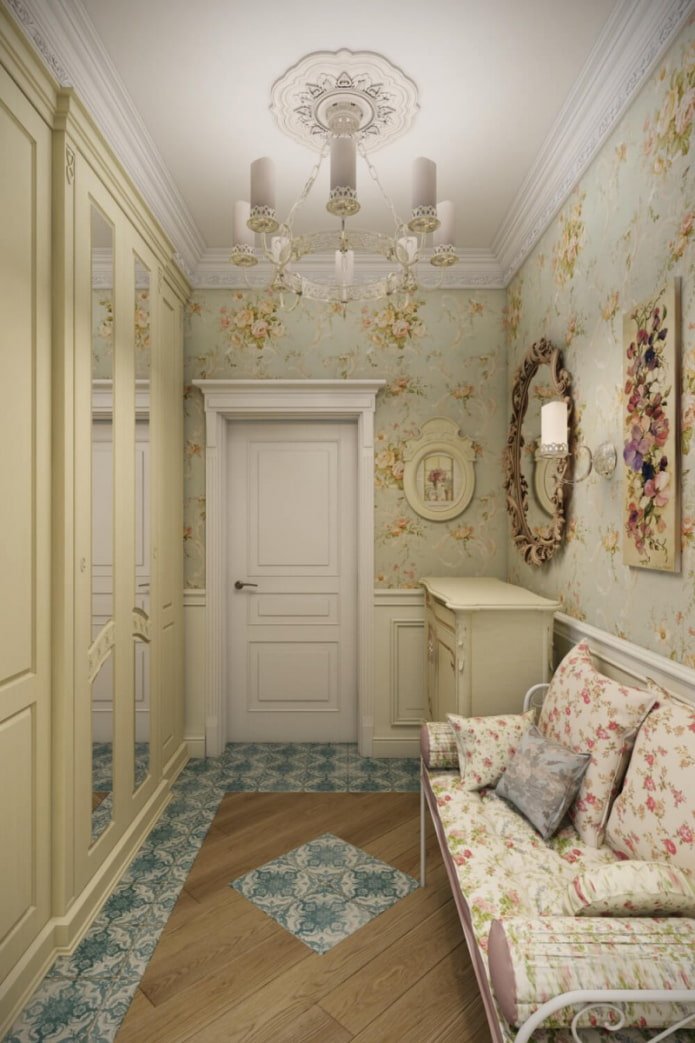 interno del corridoio in stile provenzale