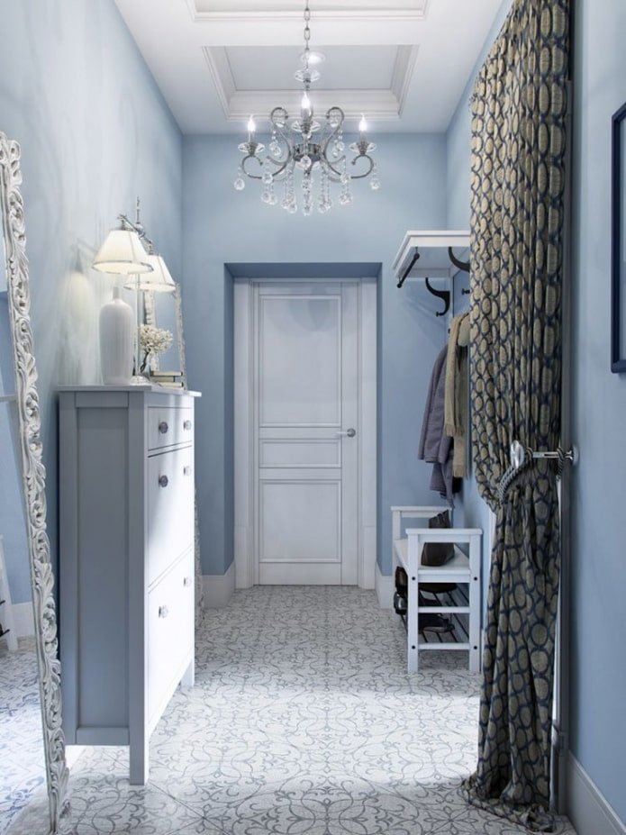 design degli interni del corridoio in stile provenzale